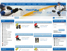 Tablet Screenshot of hockey-shop.cz