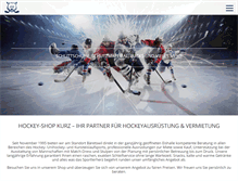 Tablet Screenshot of hockey-shop.ch