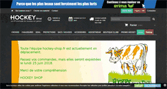 Desktop Screenshot of hockey-shop.fr